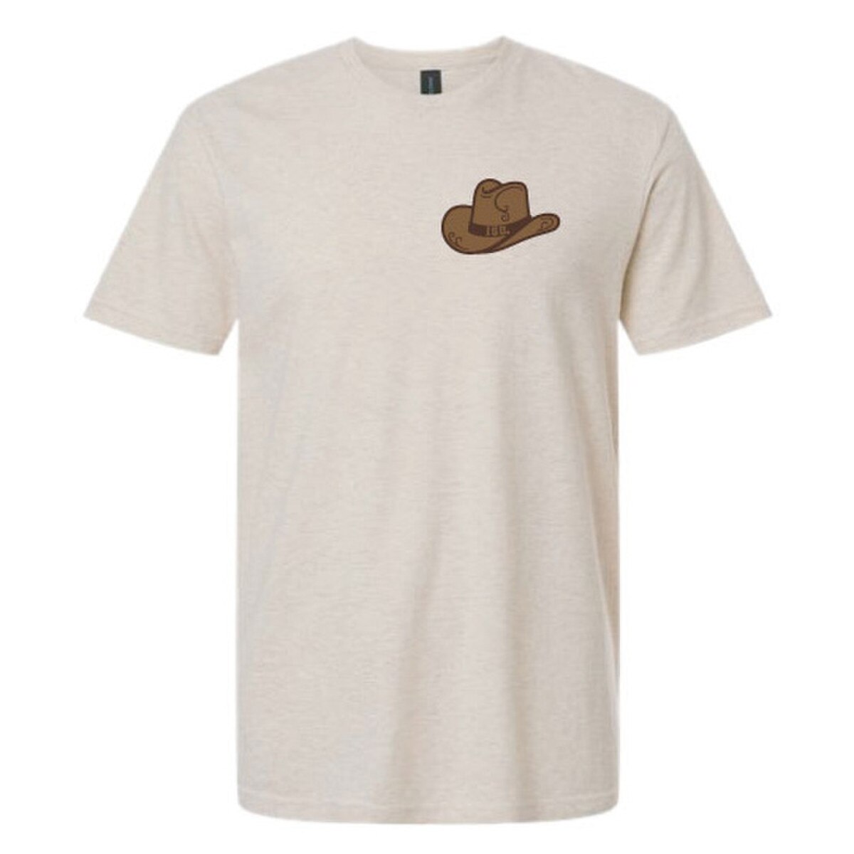 College House Cyclone Brown Boot Cream Short Sleeve T-Shirt front vendor image